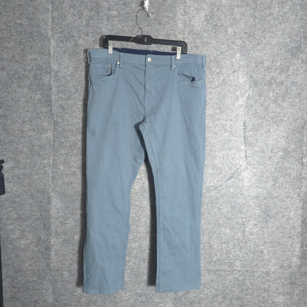 Charles St Straight Leg Pants Mens 38x30 Blue Stretch Cotton Casual Trousers